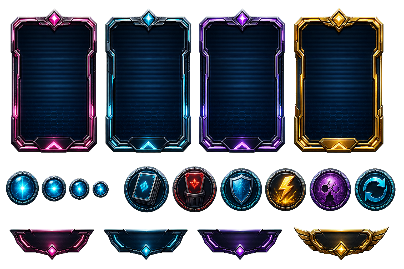 Starship Relic Deck card frames